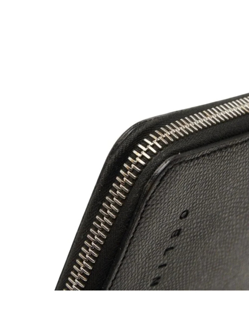 Celine Zip Around Wallet Second Black Leather